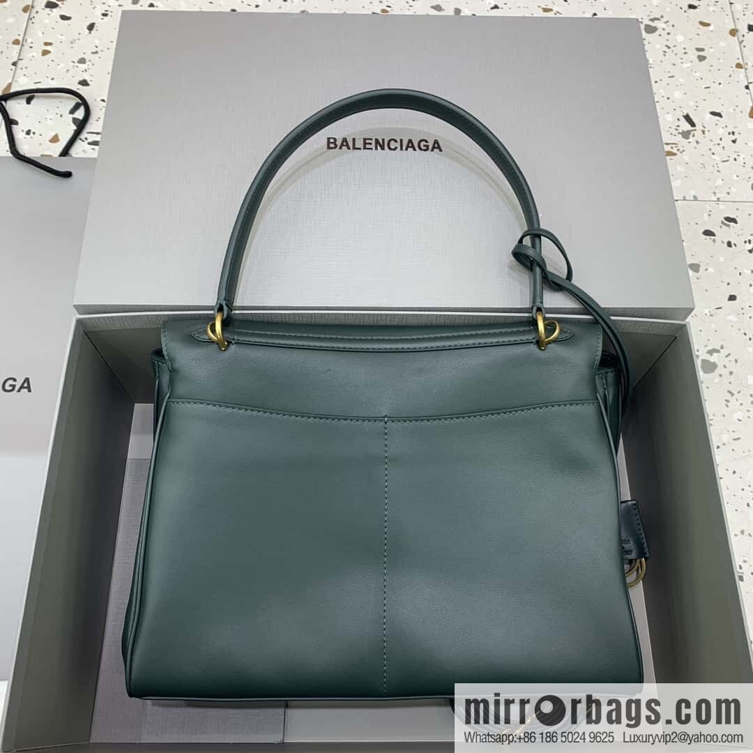 [Medium malachite green 】 𝐁𝐀𝐋𝐄𝐍𝐂𝐈𝐀𝐆𝐀 𝐑𝐎𝐃𝐄𝐎 𝐁𝐀𝐆 series handbag model number: 78972