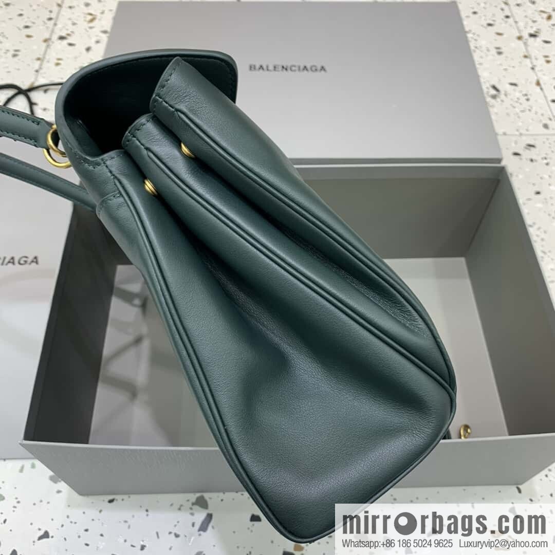 [Medium malachite green 】 𝐁𝐀𝐋𝐄𝐍𝐂𝐈𝐀𝐆𝐀 𝐑𝐎𝐃𝐄𝐎 𝐁𝐀𝐆 series handbag model number: 78972