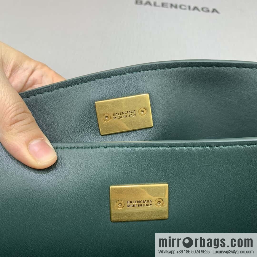 [Medium malachite green 】 𝐁𝐀𝐋𝐄𝐍𝐂𝐈𝐀𝐆𝐀 𝐑𝐎𝐃𝐄𝐎 𝐁𝐀𝐆 series handbag model number: 78972
