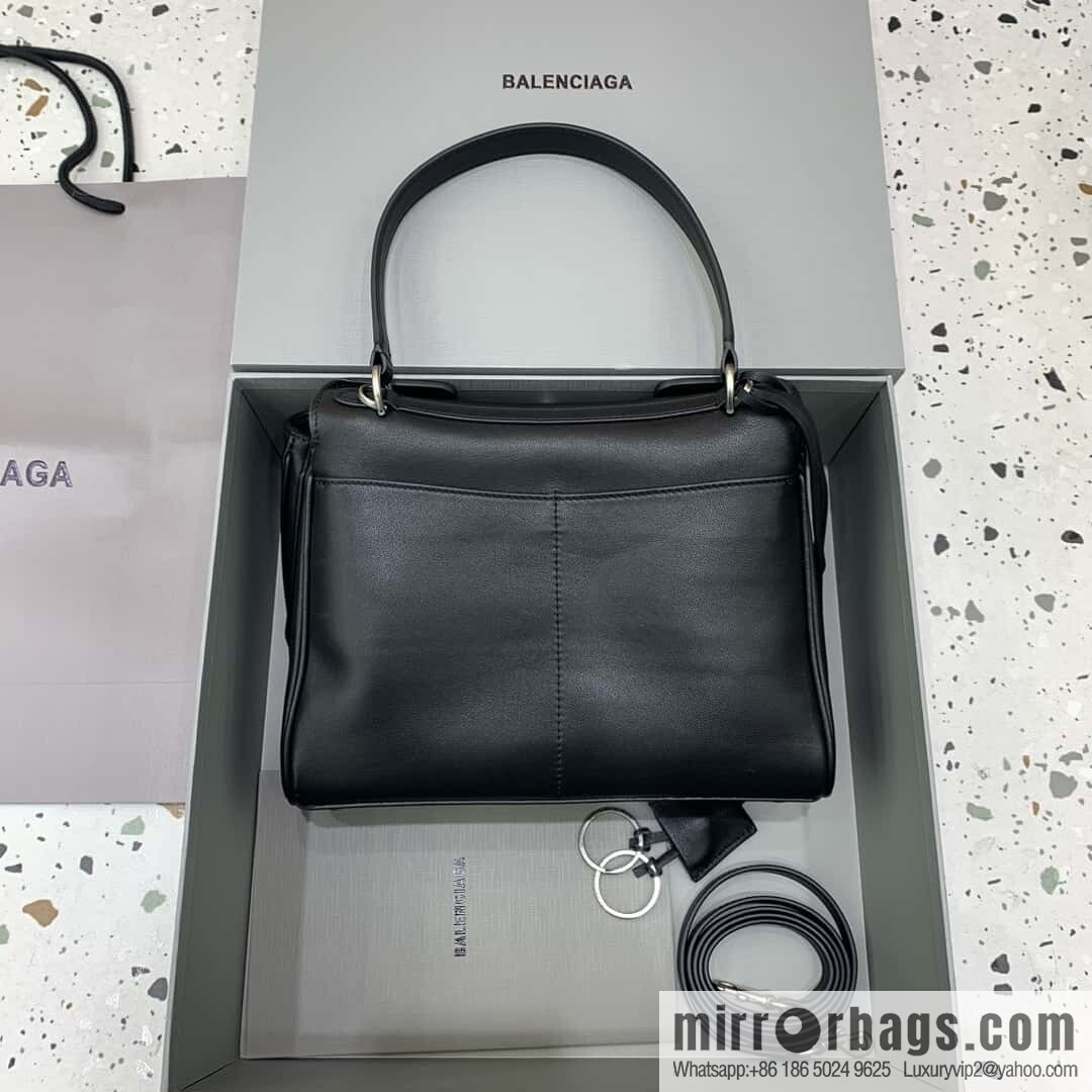 🖤[Small black silver buckle 】 𝐁𝐀𝐋𝐄𝐍𝐂𝐈𝐀𝐆𝐀 𝐑𝐎𝐃𝐄𝐎 𝐁𝐀𝐆 series handbag model number: 78972