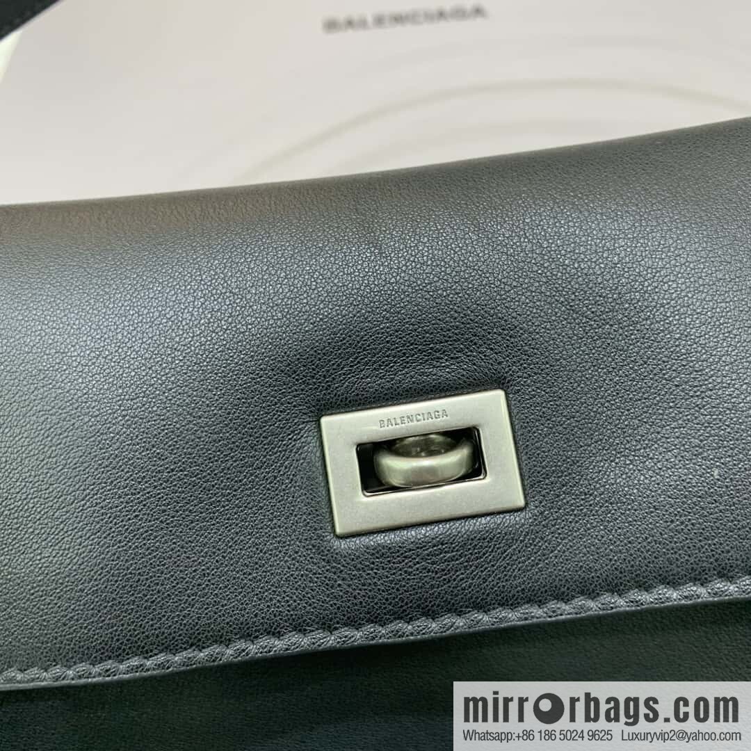 [Medium black silver buckle 】 𝐁𝐀𝐋𝐄𝐍𝐂𝐈𝐀𝐆𝐀 𝐑𝐎𝐃𝐄𝐎 𝐁𝐀𝐆 series handbag model number: 78972