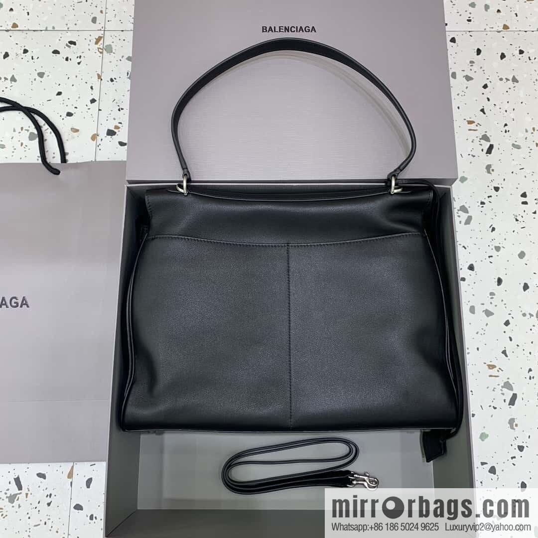 [Large black silver buckle 】 𝐁𝐀𝐋𝐄𝐍𝐂𝐈𝐀𝐆𝐀 𝐑𝐎𝐃𝐄𝐎 𝐁𝐀𝐆 series handbag model number: 78972