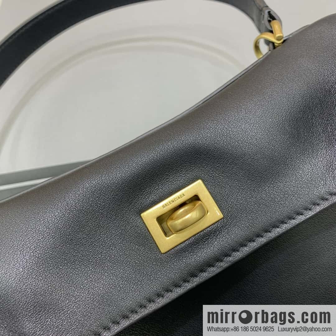 🖤[Small black gold buckle 】 𝐁𝐀𝐋𝐄𝐍𝐂𝐈𝐀𝐆𝐀 𝐑𝐎𝐃𝐄𝐎 𝐁𝐀𝐆 series handbag model number: 78972