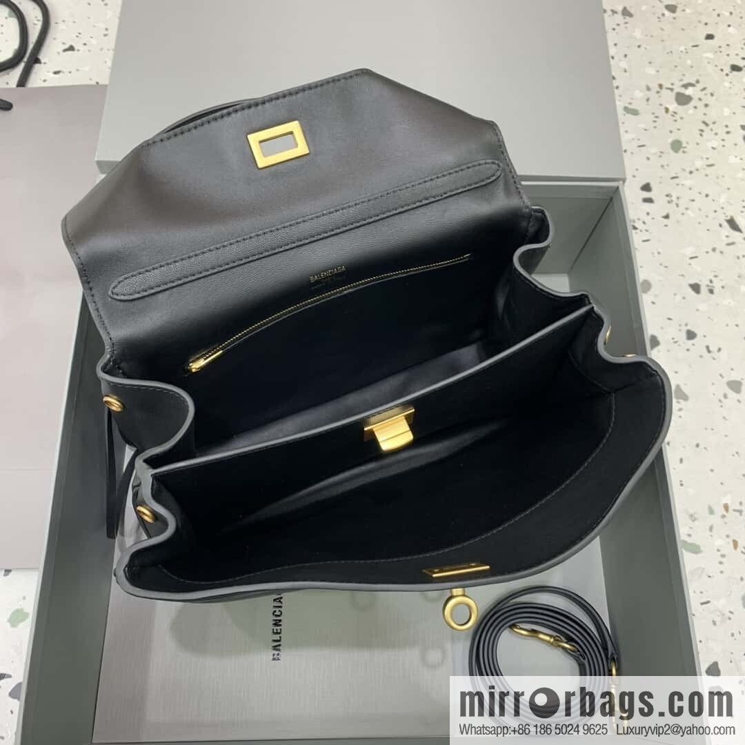 🖤[Small black gold buckle 】 𝐁𝐀𝐋𝐄𝐍𝐂𝐈𝐀𝐆𝐀 𝐑𝐎𝐃𝐄𝐎 𝐁𝐀𝐆 series handbag model number: 78972
