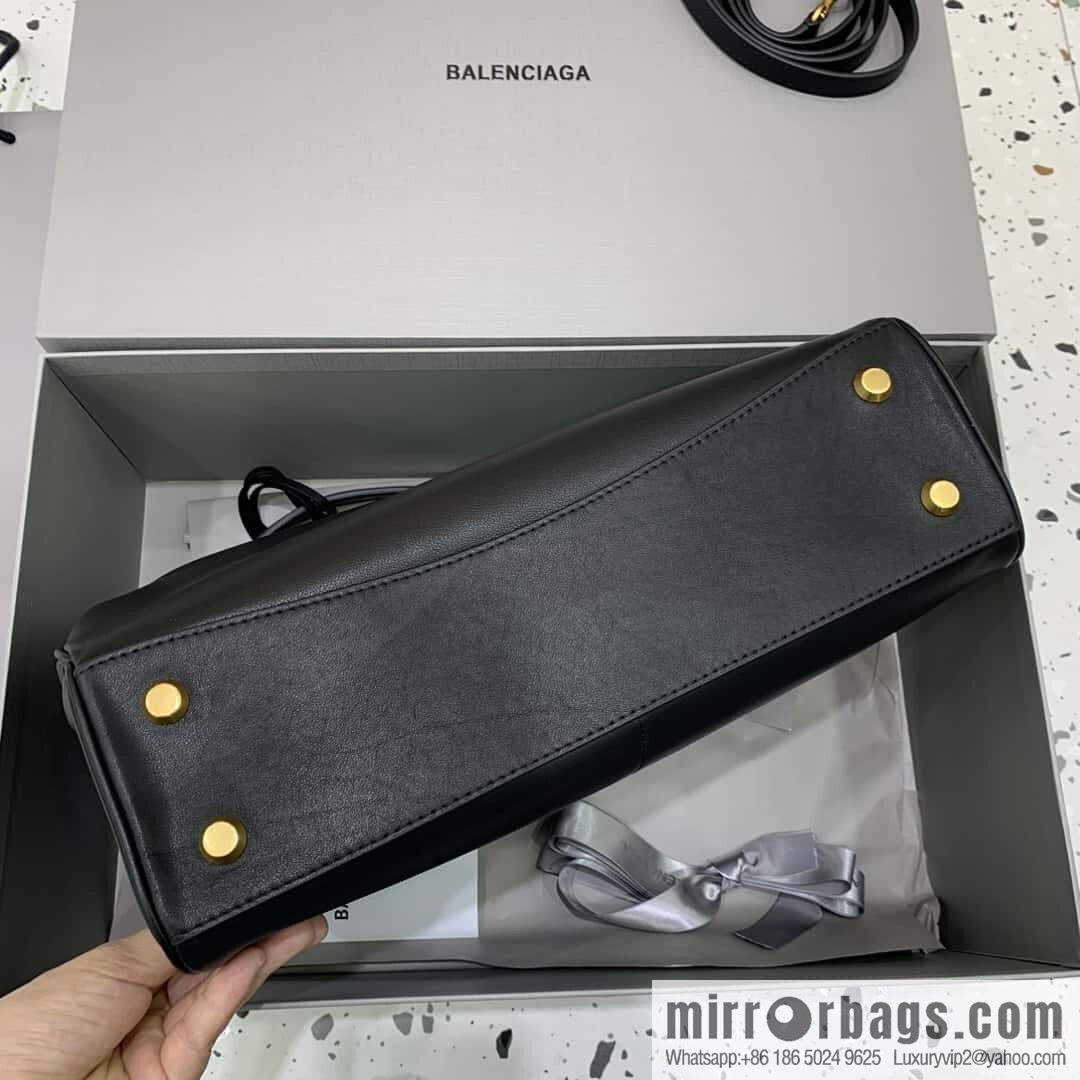 [Medium black gold buckle 】 𝐁𝐀𝐋𝐄𝐍𝐂𝐈𝐀𝐆𝐀 𝐑𝐎𝐃𝐄𝐎 𝐁𝐀𝐆 series handbag model number: 78972
