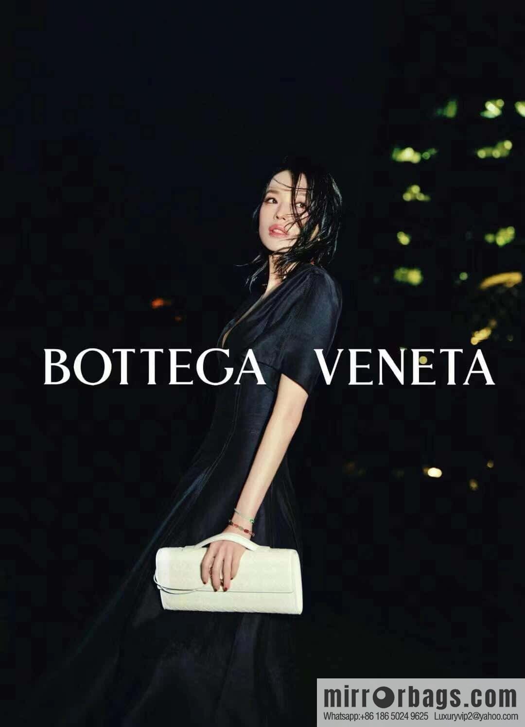 BV Andiamond Clutch 741511 White