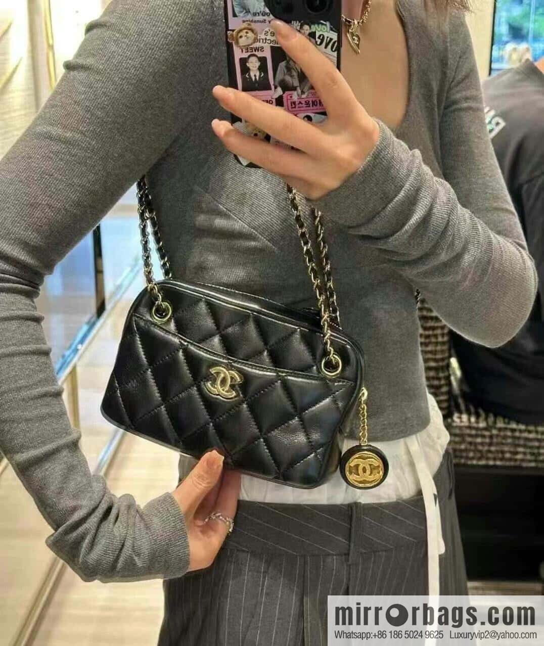 ππ‘ππ§ππ₯ πππ€ Coin Camera Bag, Small, Black π€ AS5190