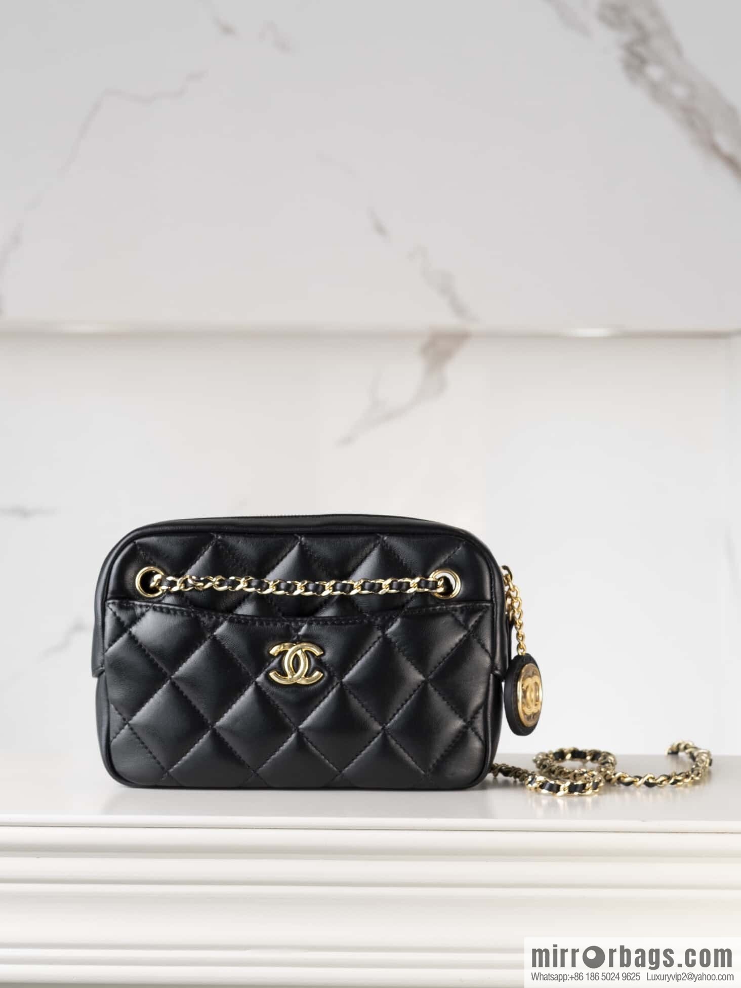 ππ‘ππ§ππ₯ πππ€ Coin Camera Bag, Small, Black π€ AS5190
