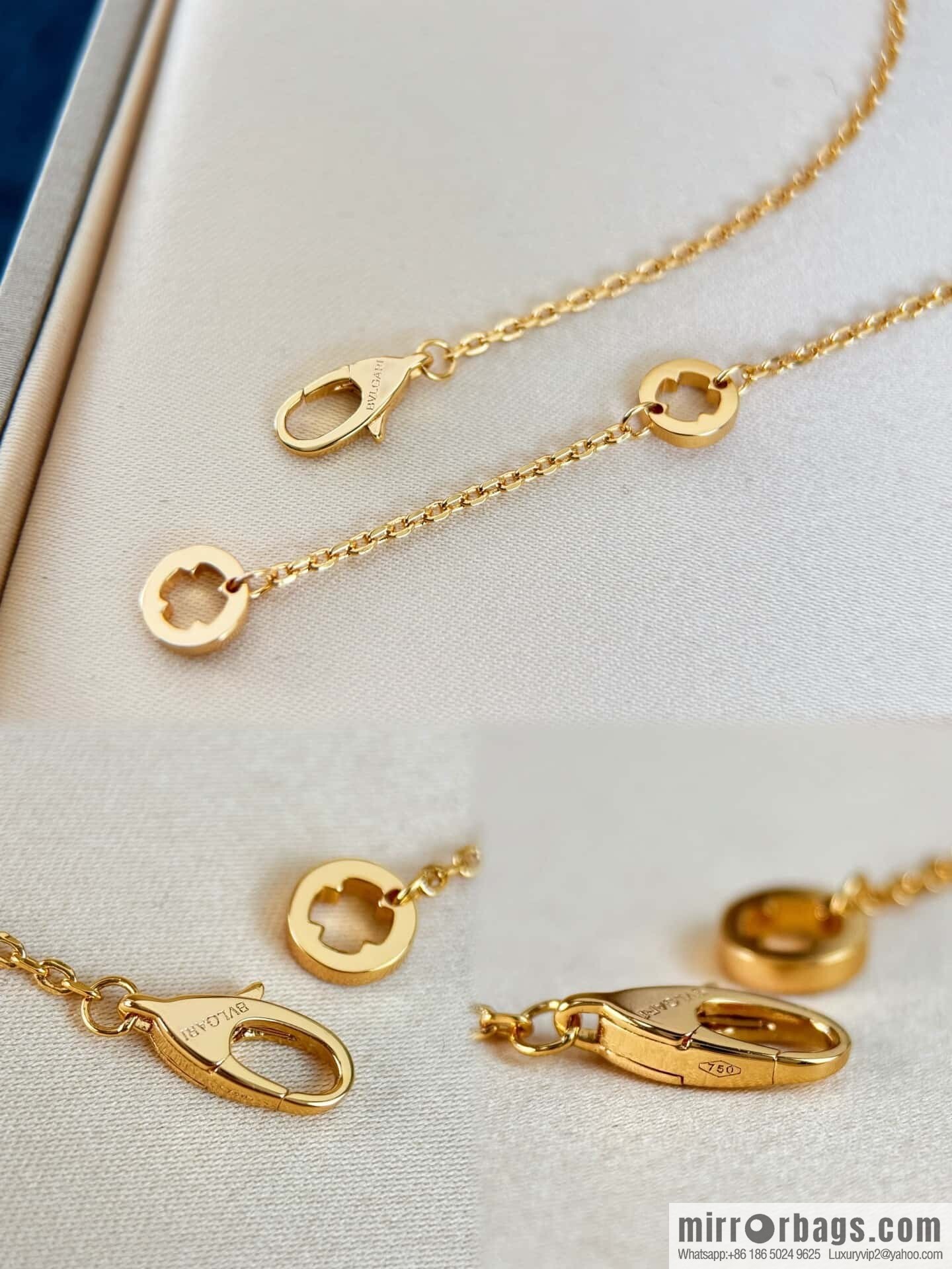 BVLGARI FIOREVER series four-leaf clover necklace
