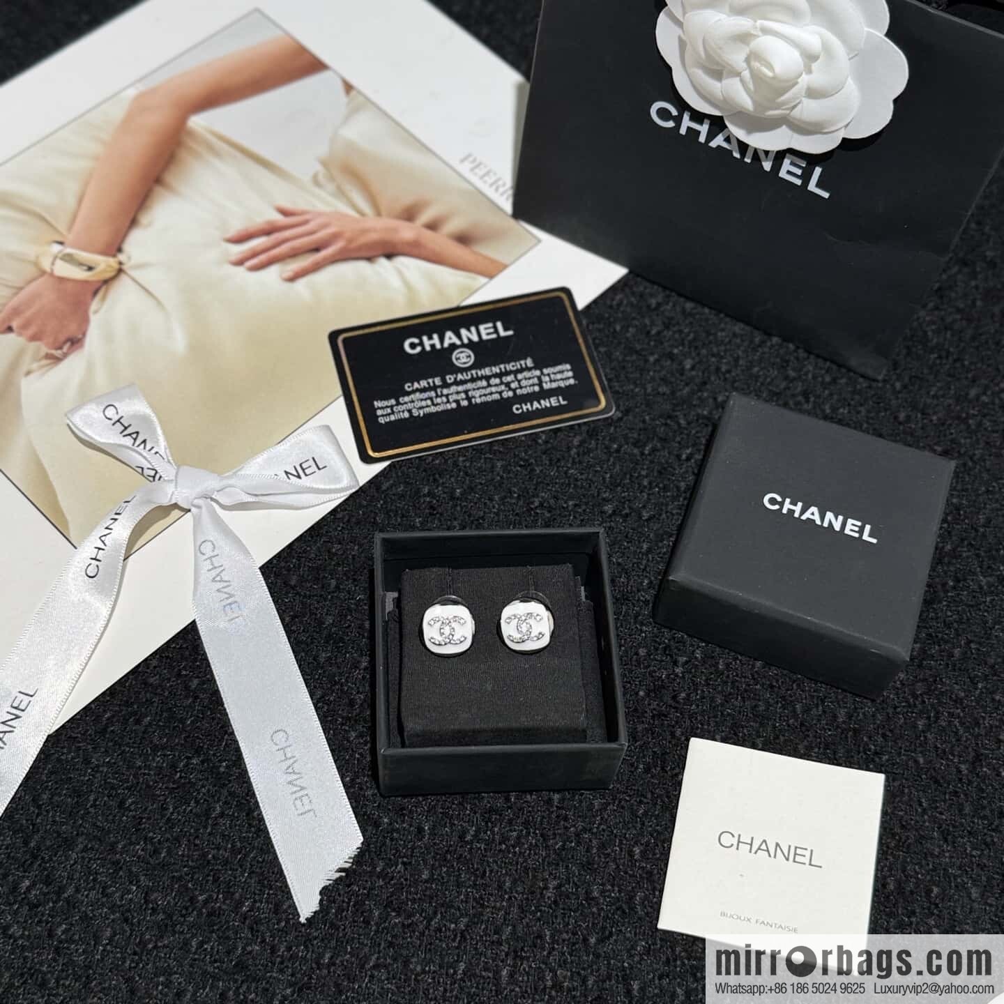 ❗️New ❗️ ☀️ new ☑️ chanel c1 double c stud earrings ☀️