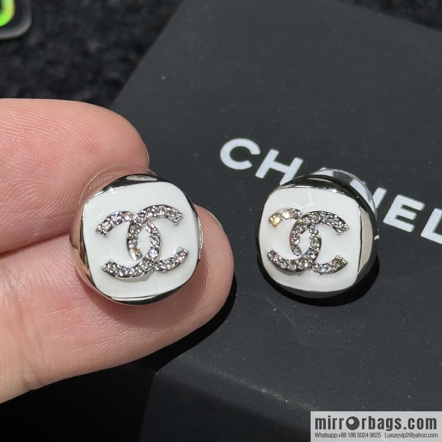 ❗️New ❗️ ☀️ new ☑️ chanel c1 double c stud earrings ☀️