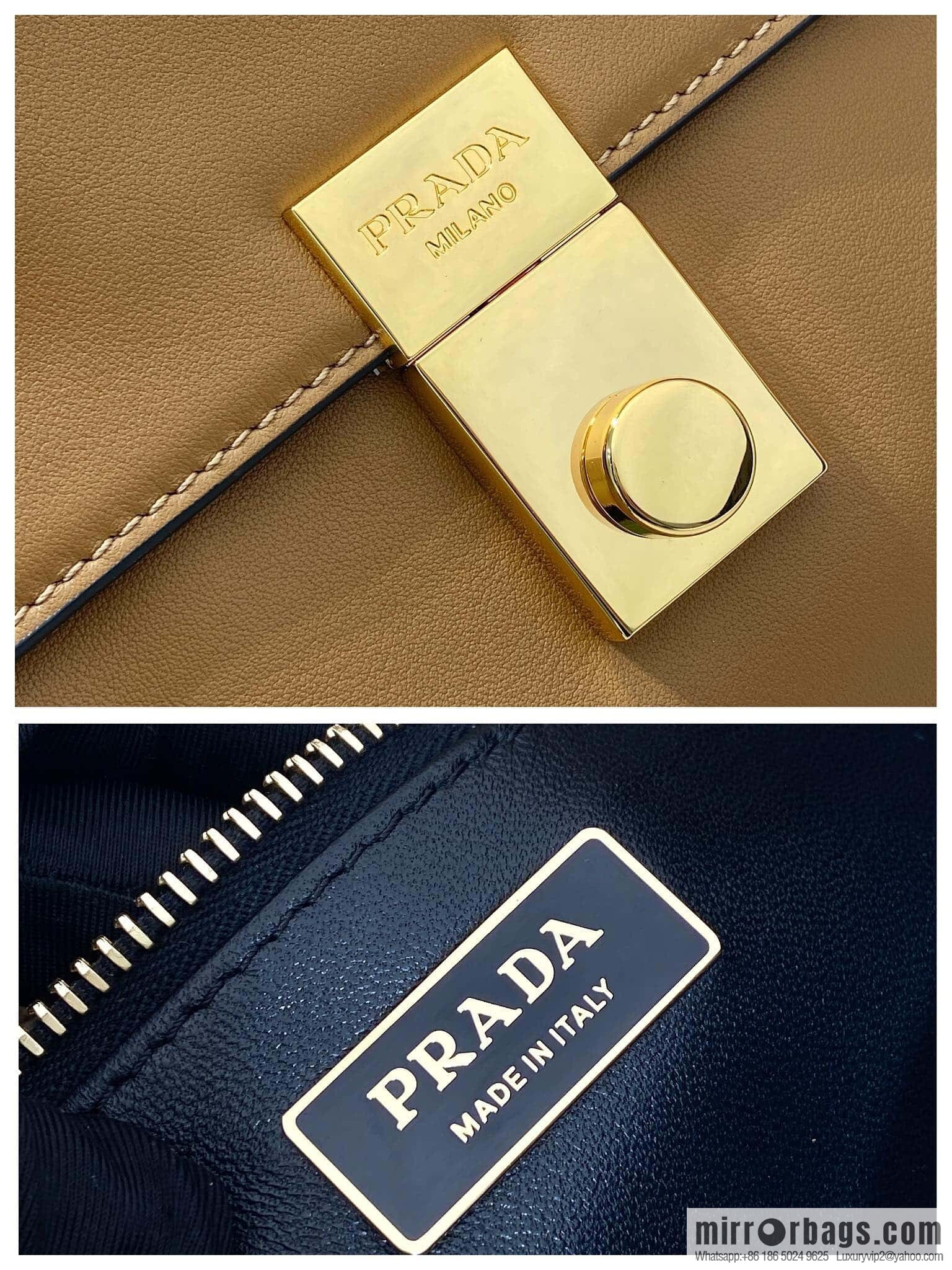 PRADA 🎉 new 🎉 1BD378 large 🎉🎉 brown