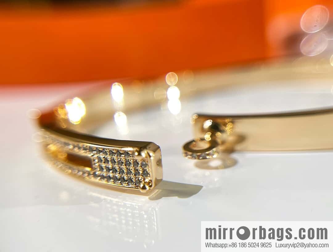 ❗️New ❗️ (Half Diamond) ☀️ Hermès HERMES Kelly Half Diamond Bracelet Bracelet ☀️