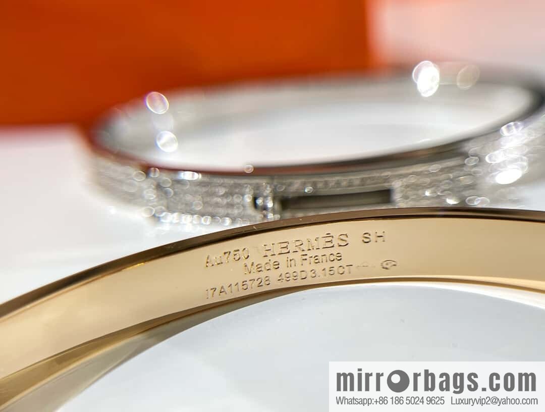 ❗️New ❗️ (Half Diamond) ☀️ Hermès HERMES Kelly Half Diamond Bracelet Bracelet ☀️