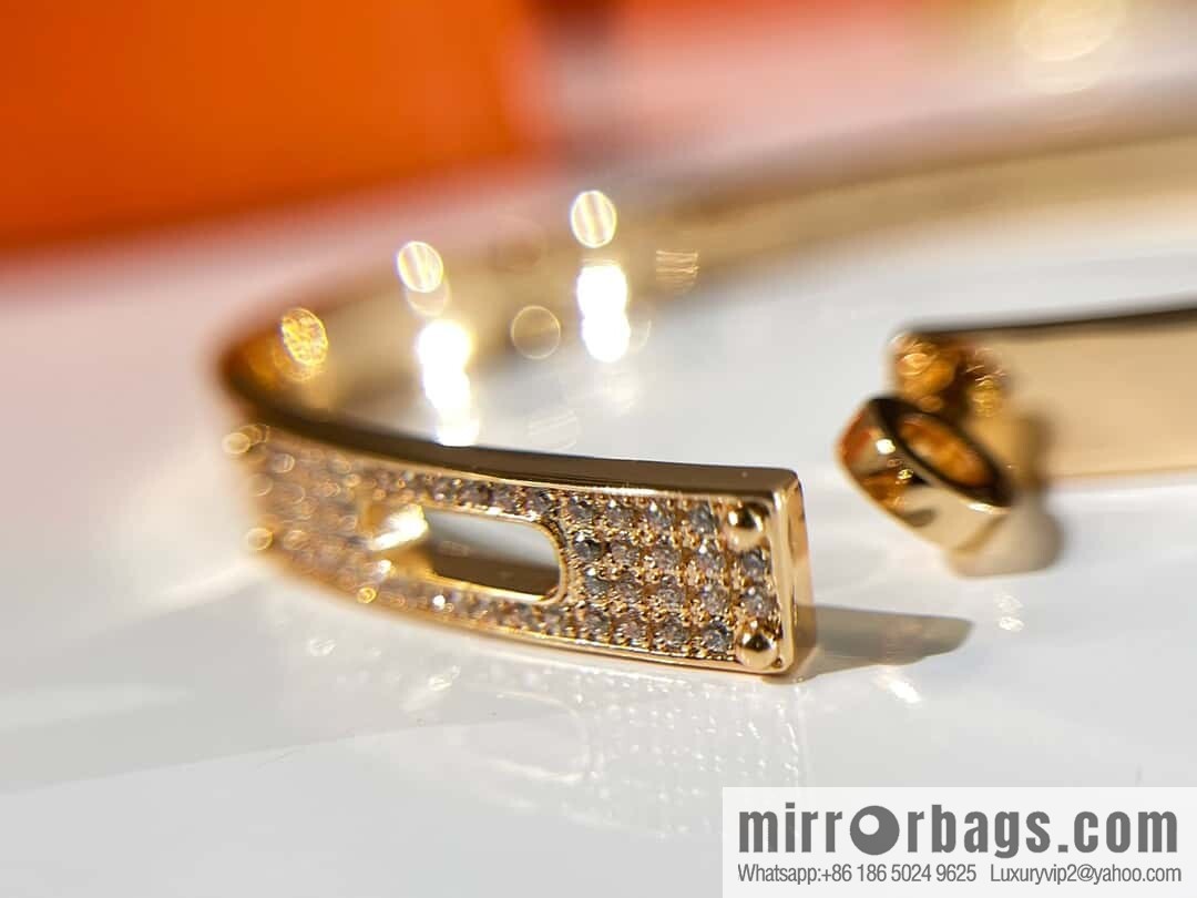 ❗️New ❗️ (Half Diamond) ☀️ Hermès HERMES Kelly Half Diamond Bracelet Bracelet ☀️