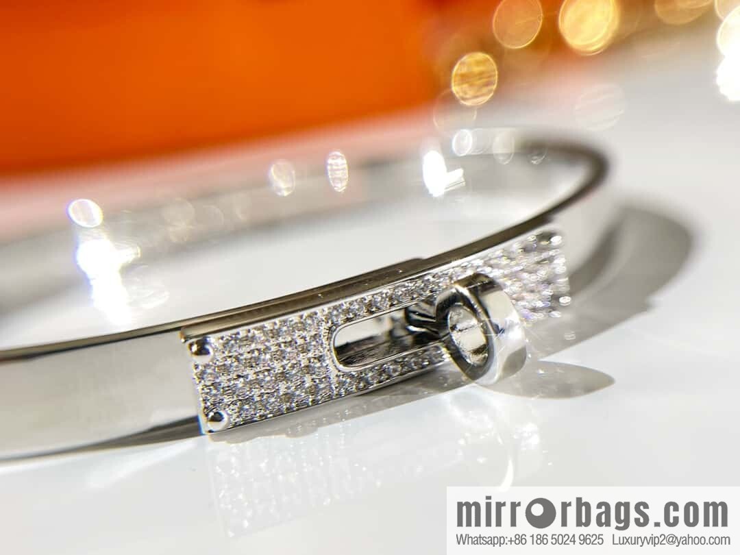 ❗️New ❗️ (Half Diamond) ☀️ Hermès HERMES Kelly Half Diamond Bracelet Bracelet ☀️