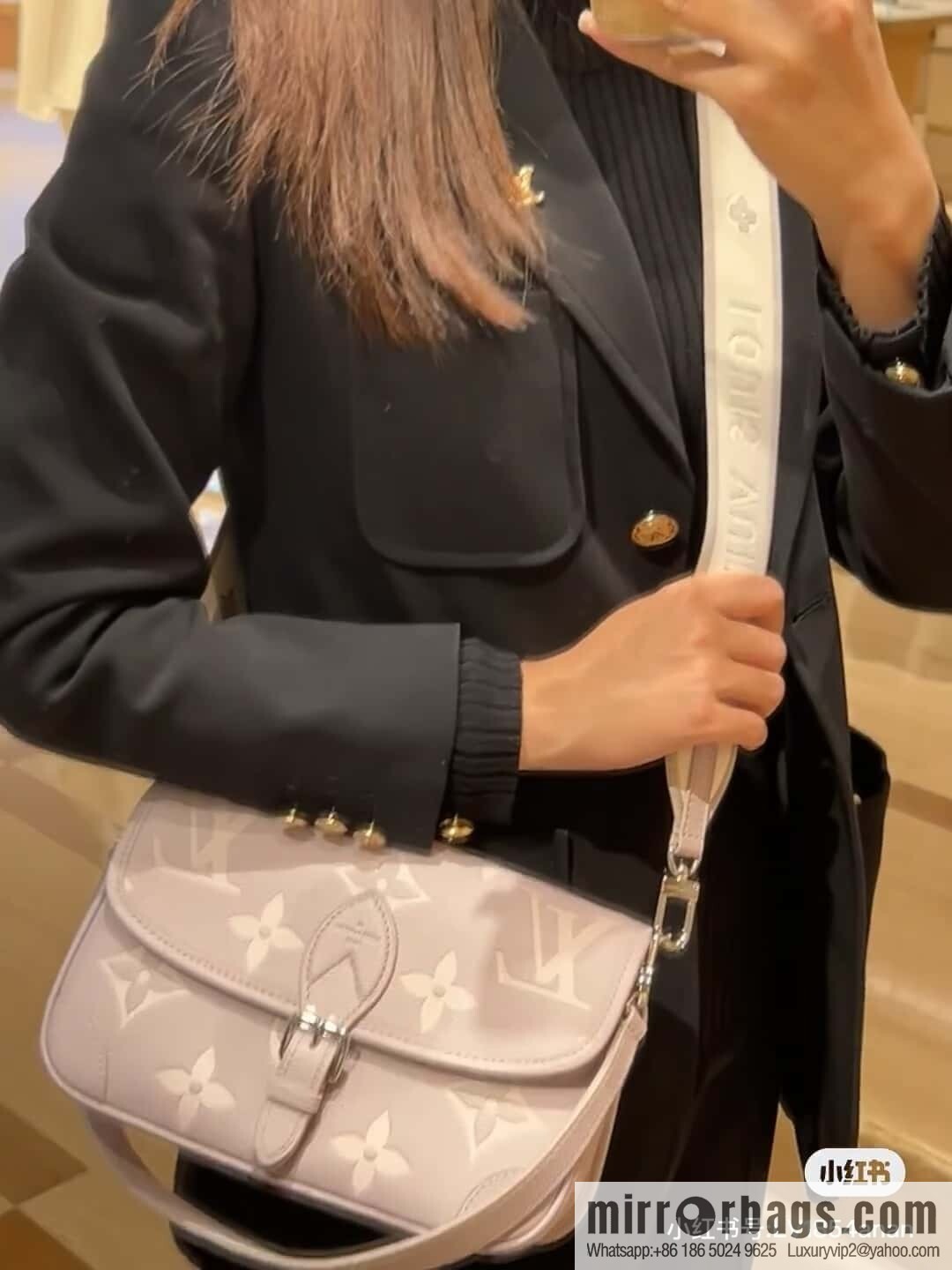 [Boutique‑grade] M14214 taro purple, full picofarad stick bag Diane handbag M46386