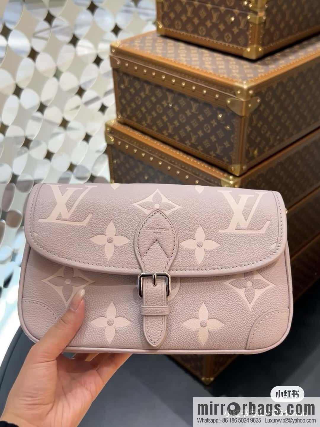 [Boutique‑grade] M14214 taro purple, full picofarad stick bag Diane handbag M46386