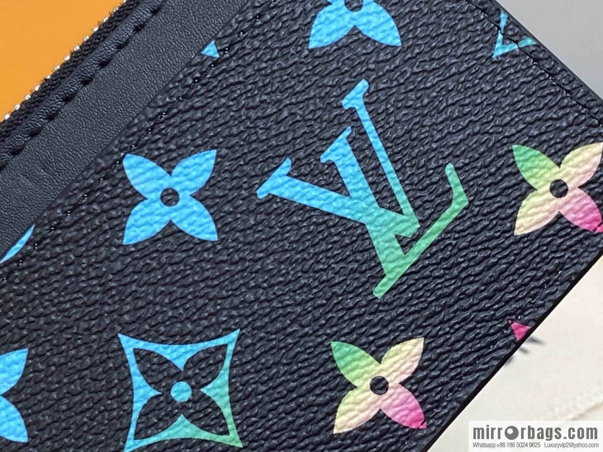 [Boutique‑grade] M14261 black gradual change card bag card clip, new Coin zipper card clip