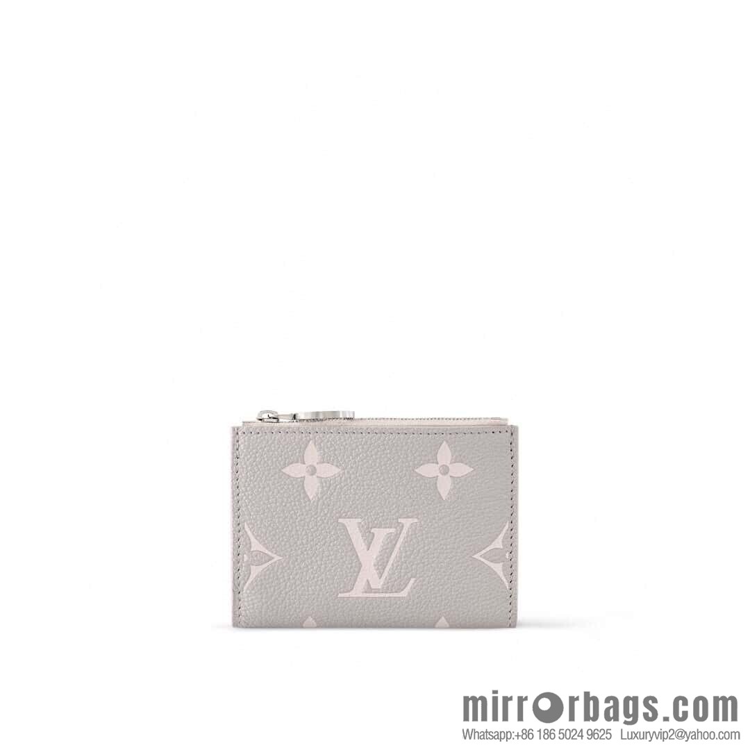 [Boutique‑grade] M13797 mashed taro purple (silk screen printing) full leather 20% off wallet Lisa wallet