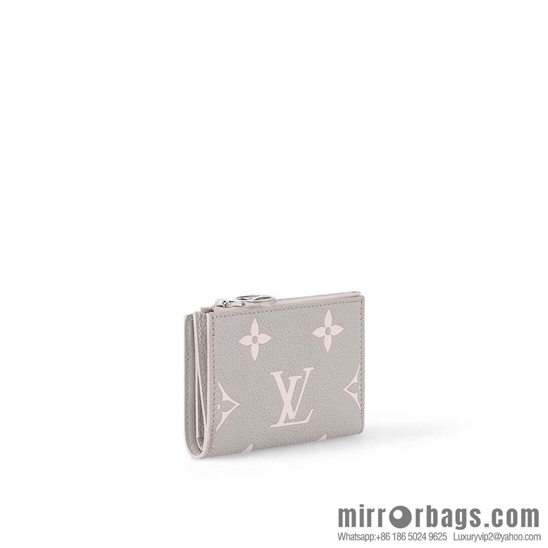 [Boutique‑grade] M13797 mashed taro purple (silk screen printing) full leather 20% off wallet Lisa wallet