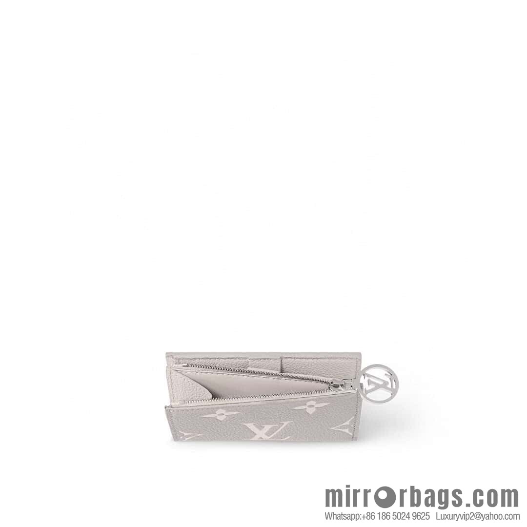 [Boutique‑grade] M13797 mashed taro purple (silk screen printing) full leather 20% off wallet Lisa wallet