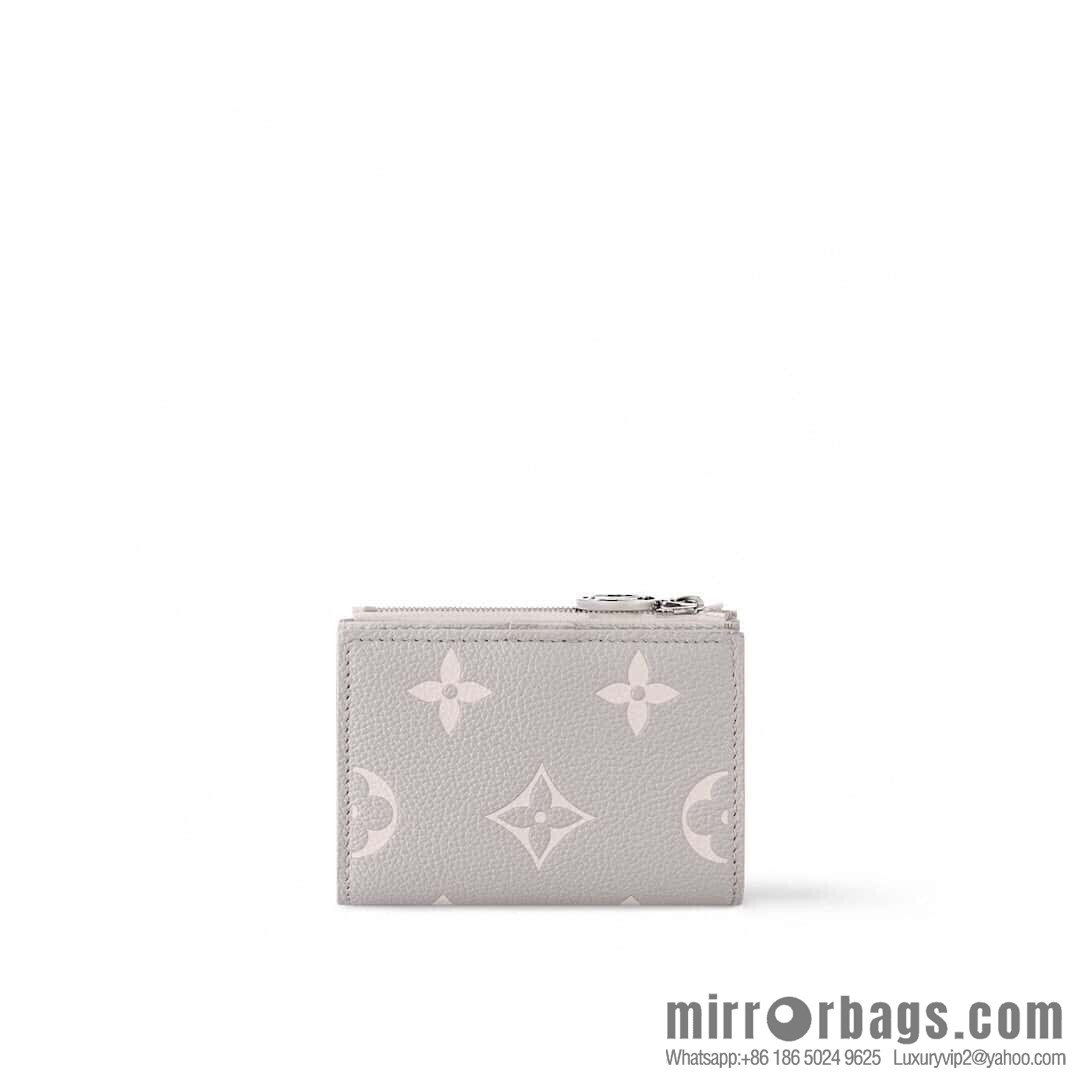 [Boutique‑grade] M13797 mashed taro purple (silk screen printing) full leather 20% off wallet Lisa wallet