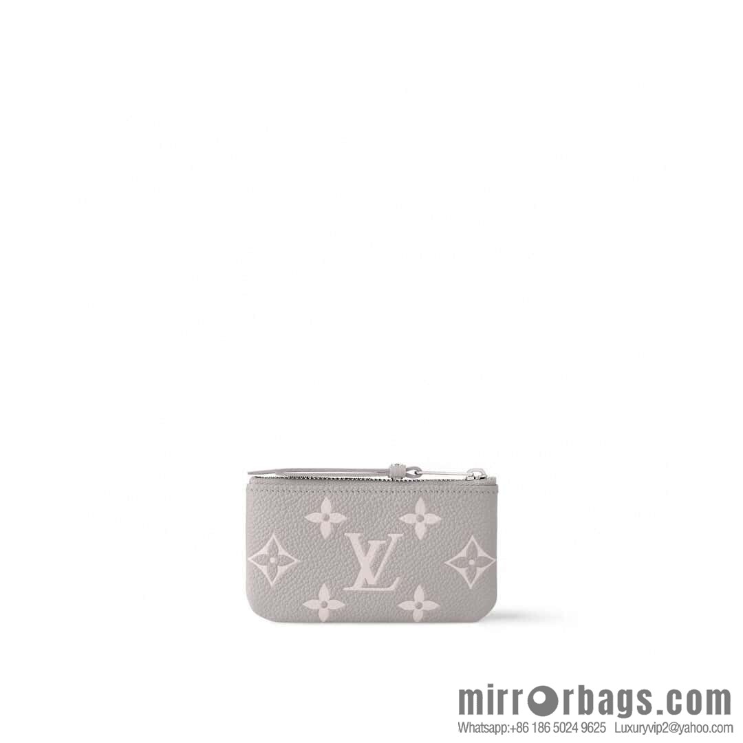 [Boutique‑grade] M13793 taro purple, full leather key bag, change bag.