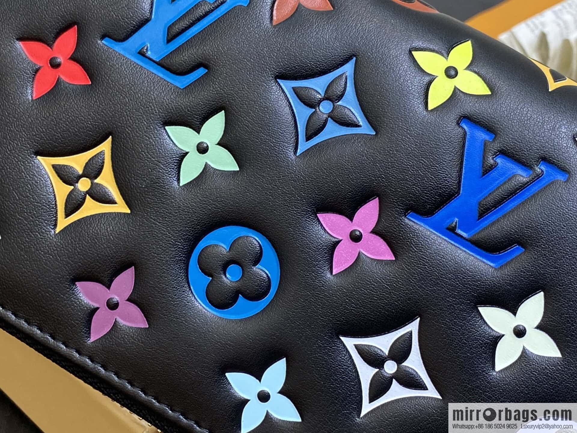 [Boutique‑grade] M14096 black silk screen printing, full leather silk screen printing single zipper wallet Zippy zipper wallet