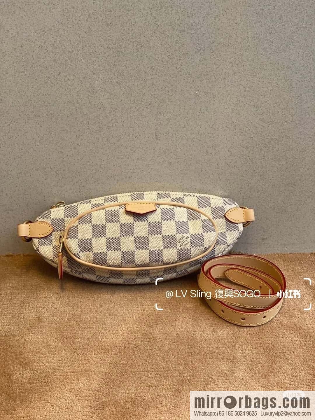 [Boutique‑grade] N00230 white grid, small fanny pack, the new KEEPIT fanny pack of the season
