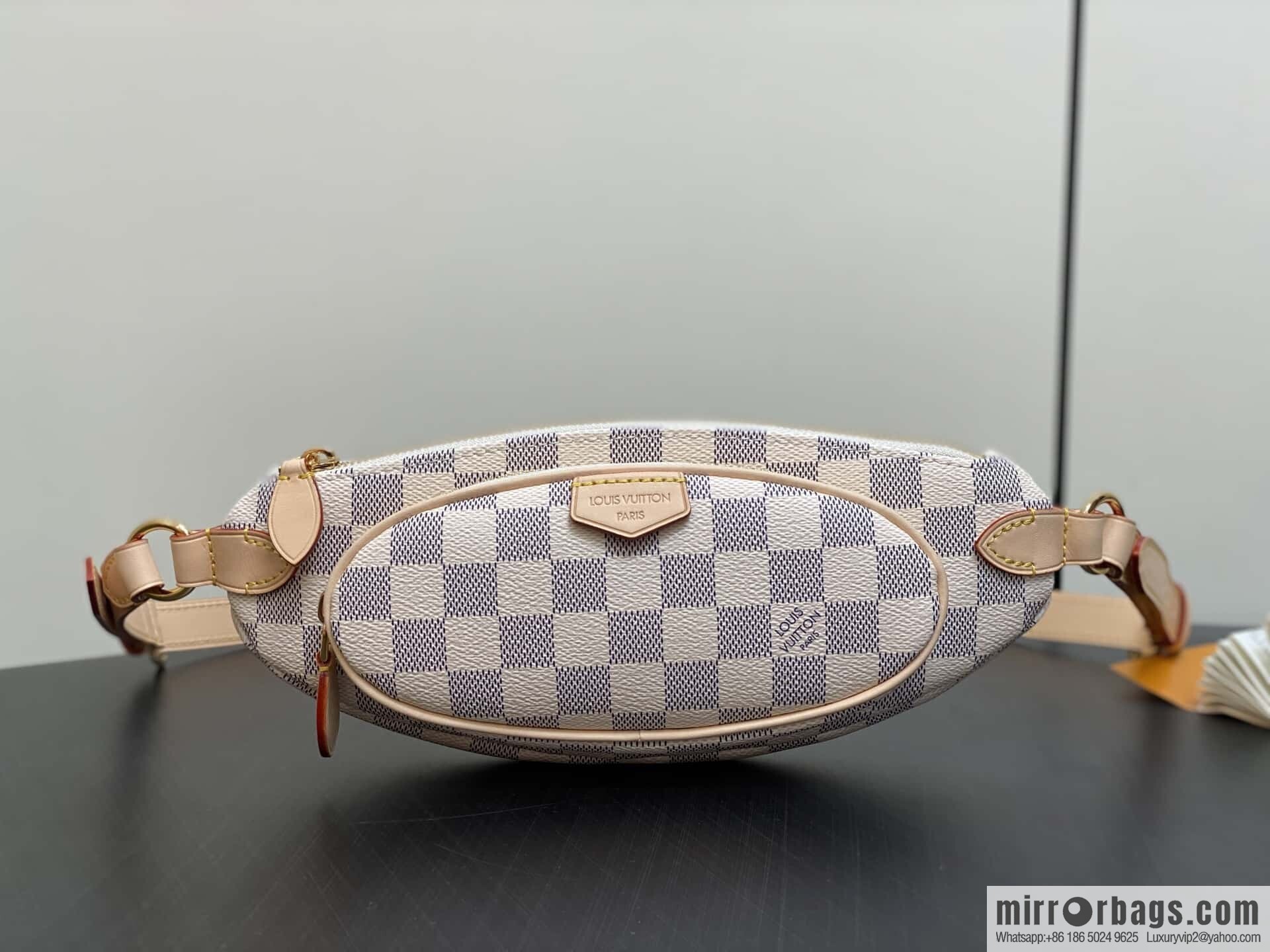 [Boutique‑grade] N00230 white grid, small fanny pack, the new KEEPIT fanny pack of the season