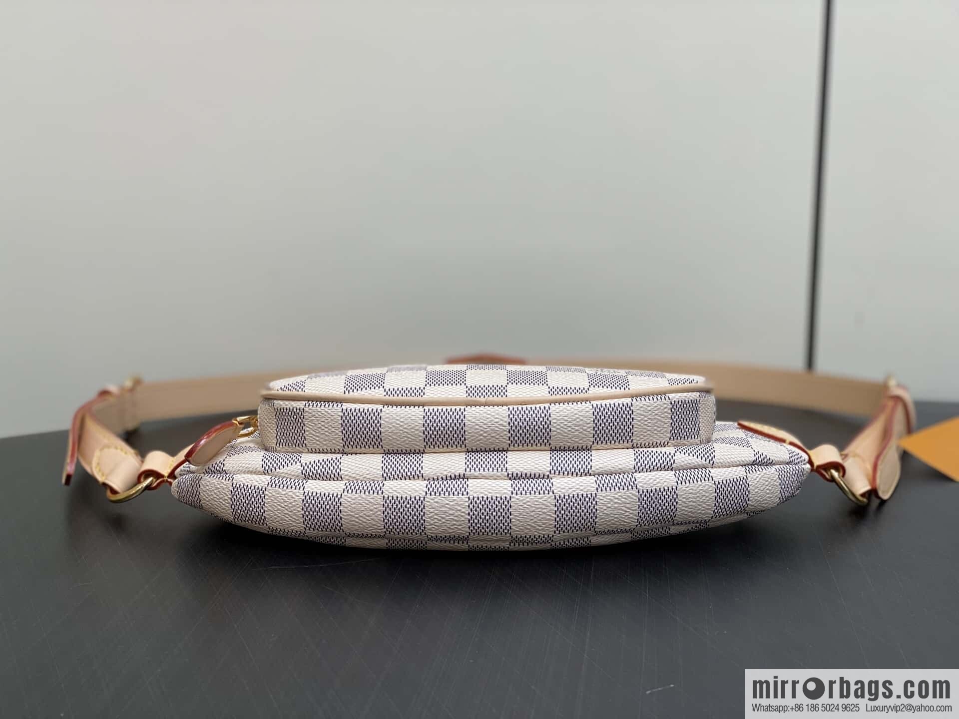 [Boutique‑grade] N00230 white grid, small fanny pack, the new KEEPIT fanny pack of the season