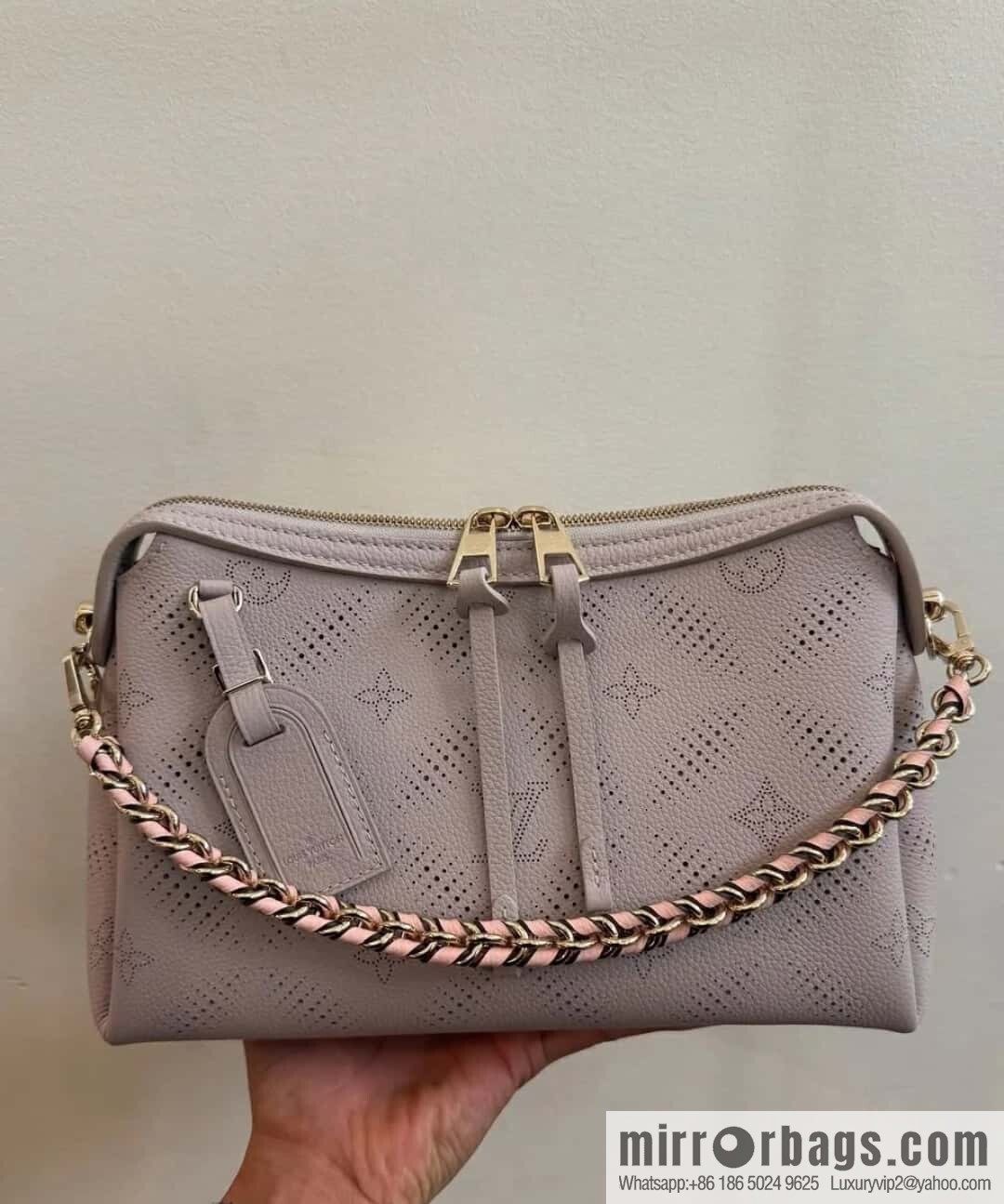 [Premium‑quality] M13157 taro purple, full leather hollow chain bag Hand It All small handbag