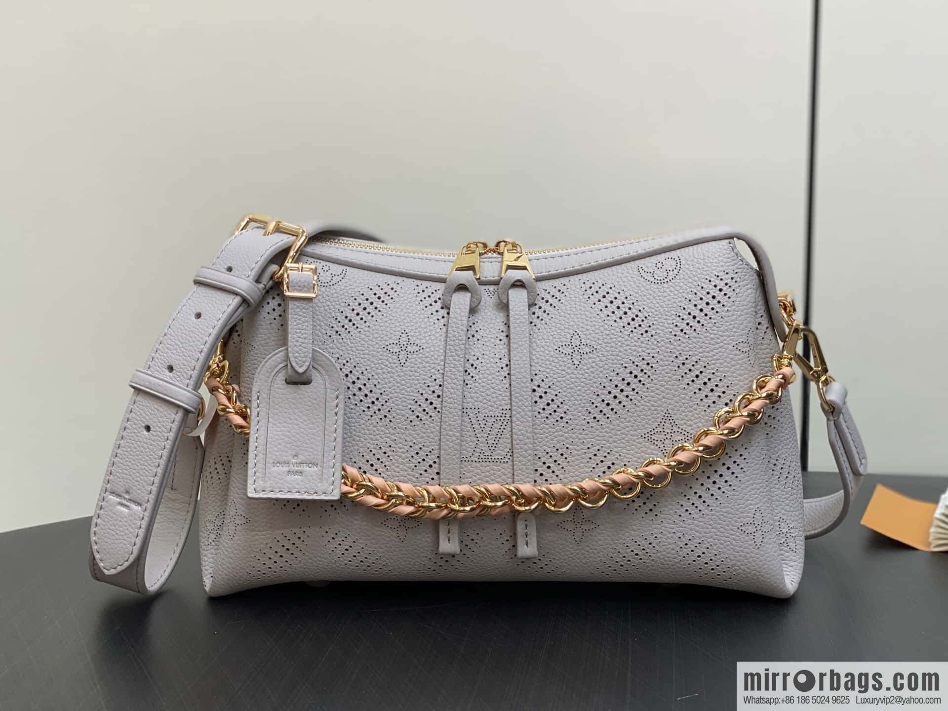 [Premium‑quality] M13157 taro purple, full leather hollow chain bag Hand It All small handbag