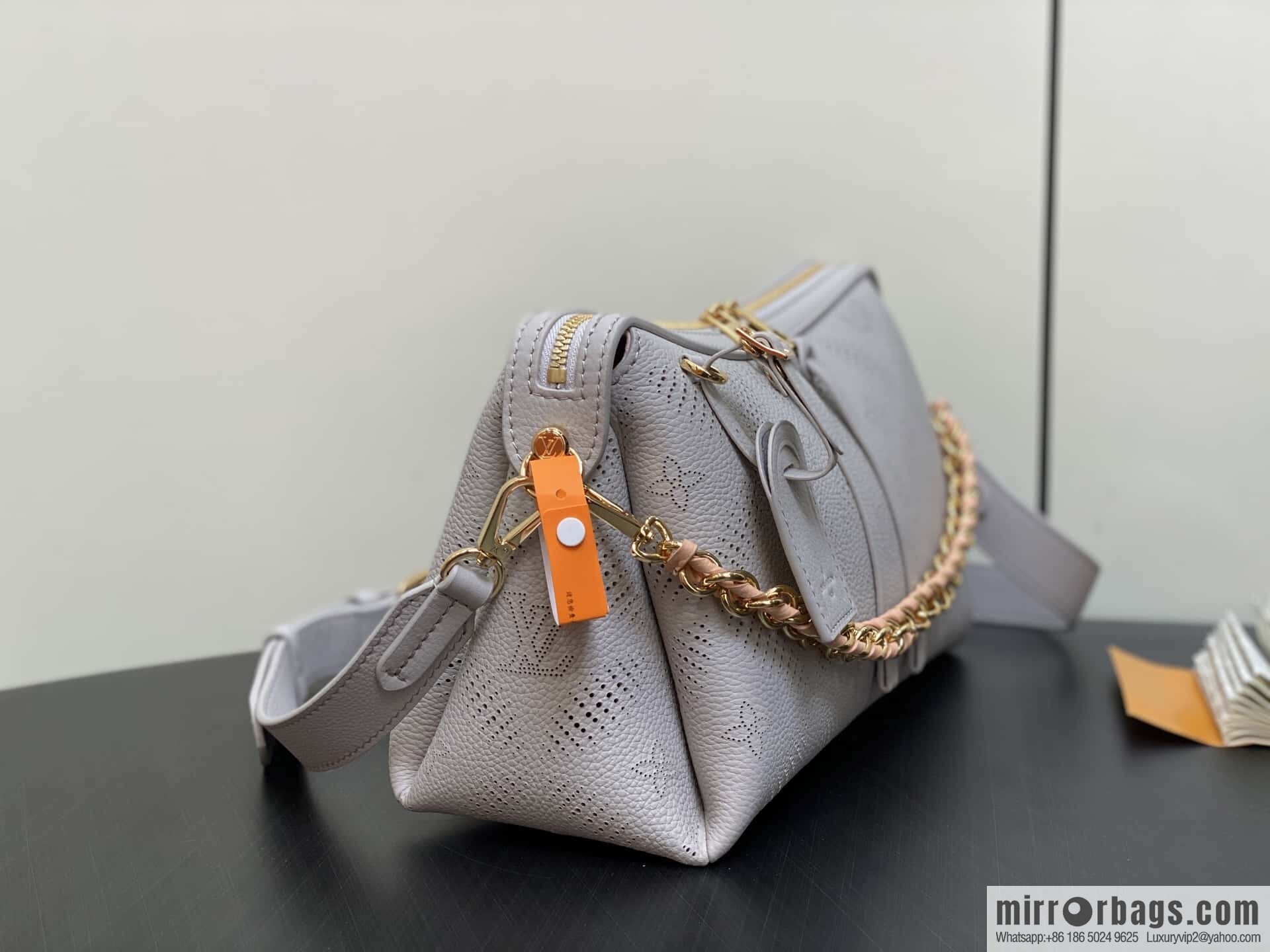 [Premium‑quality] M13157 taro purple, full leather hollow chain bag Hand It All small handbag