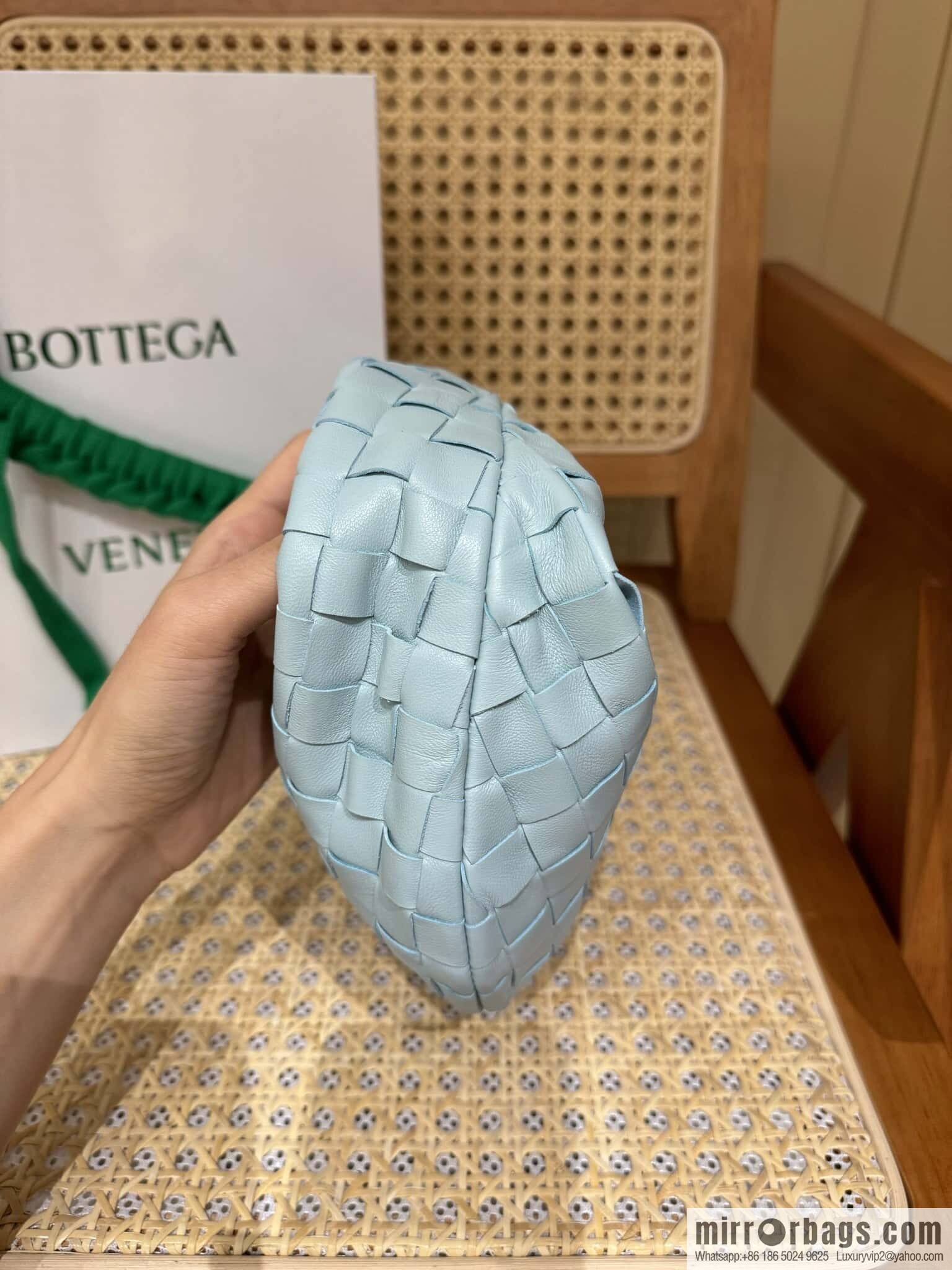 BV MINI JODIE 651876 teal blue