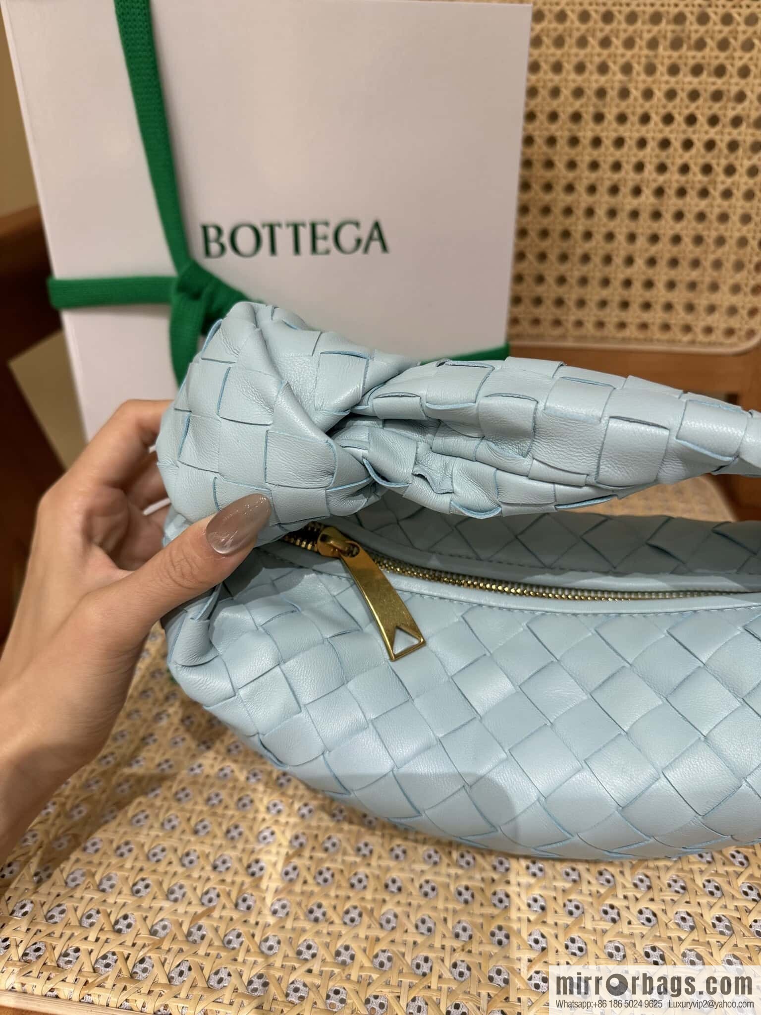 BV MINI JODIE 651876 teal blue