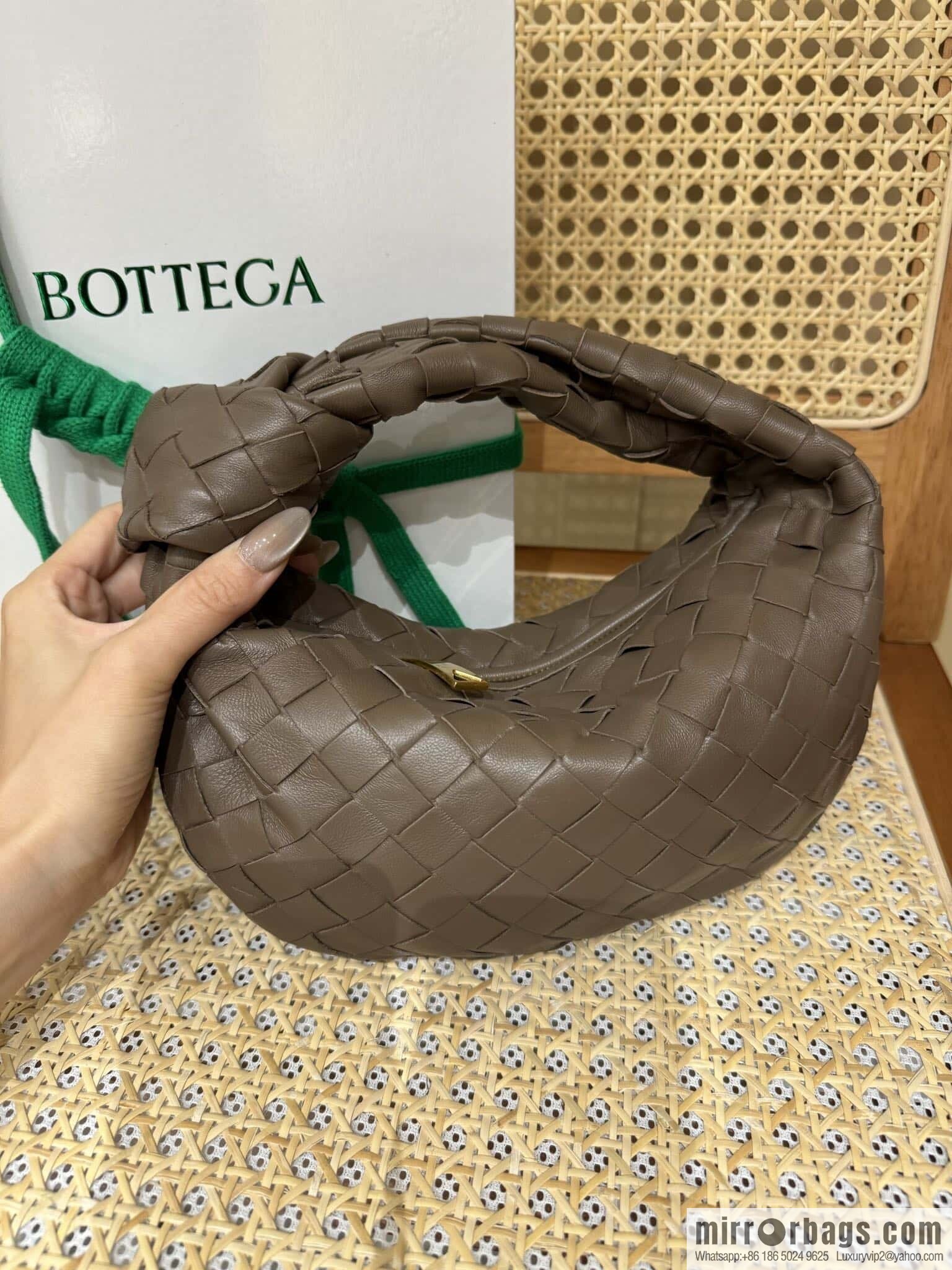 BV MINI JODIE 651876 brown gray
