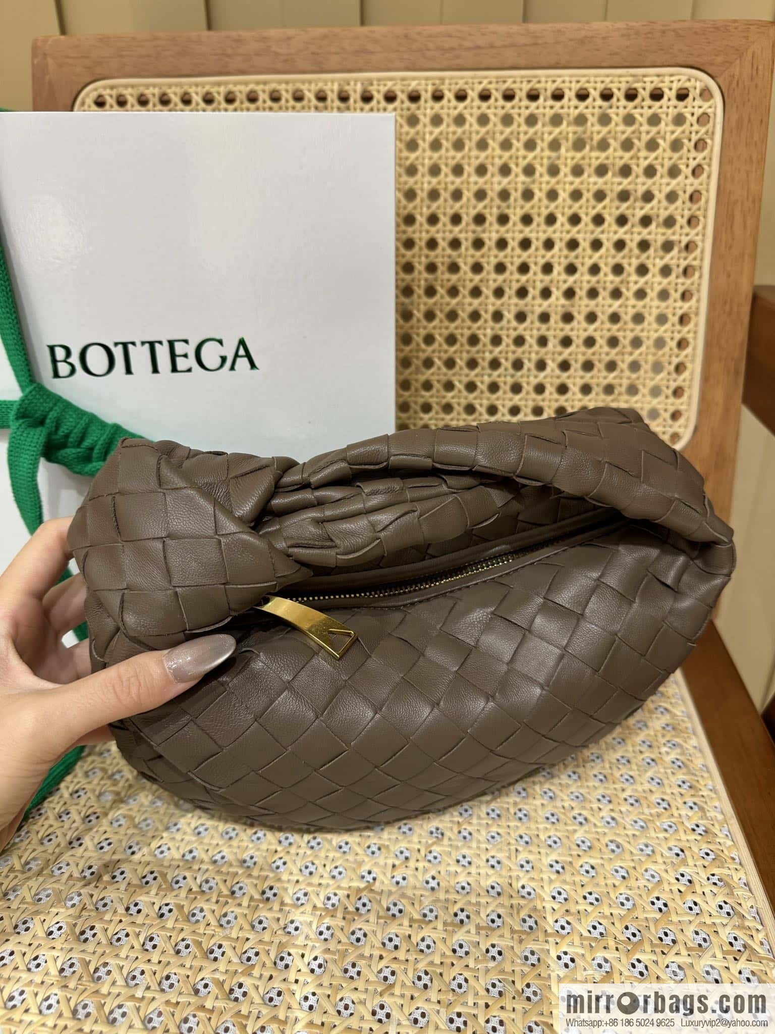 BV MINI JODIE 651876 brown gray