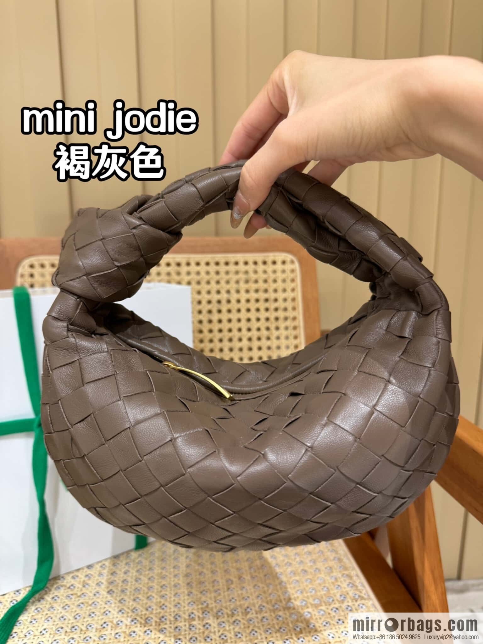 BV MINI JODIE 651876 brown gray