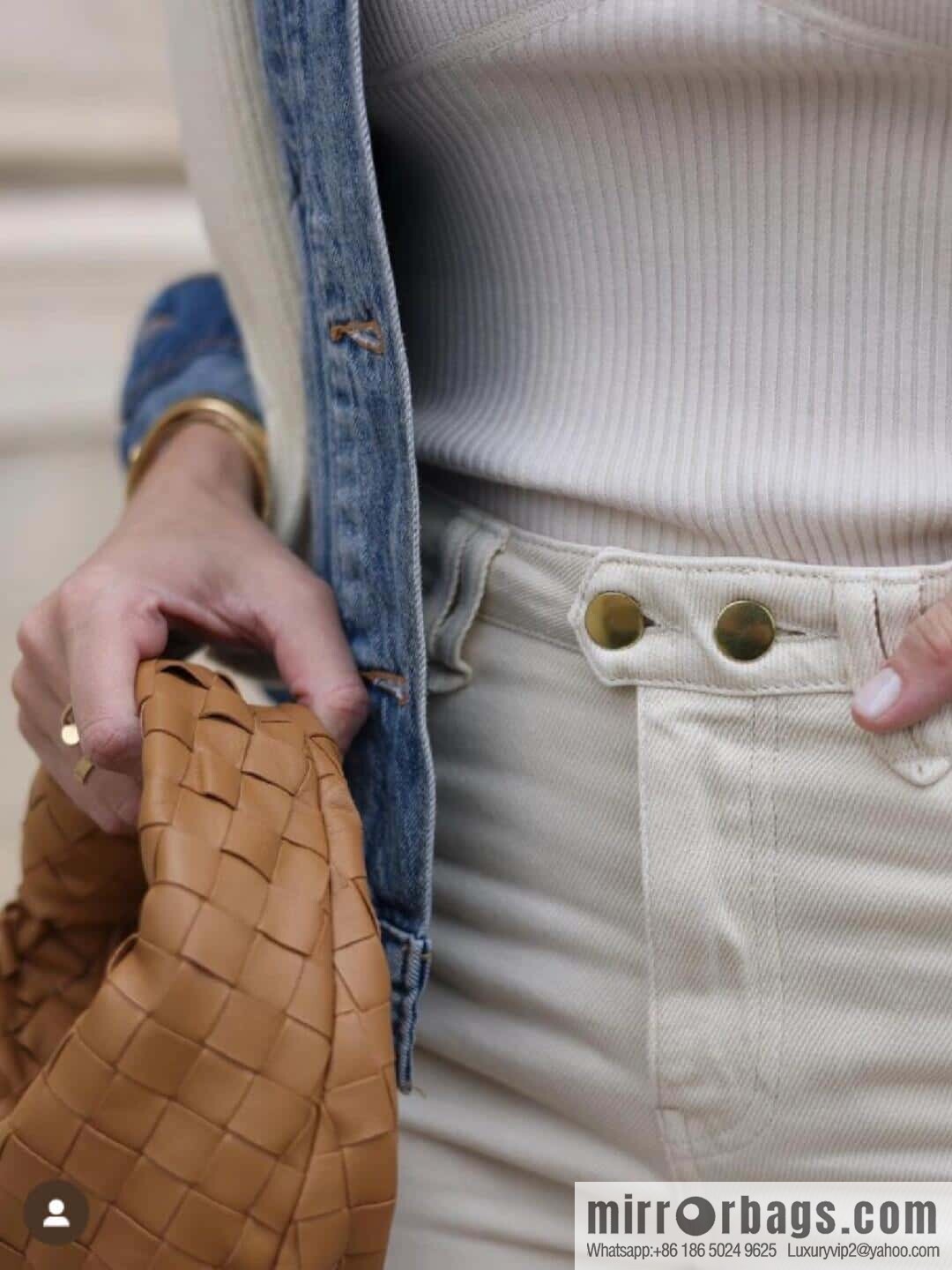 BV MINI JODIE 651876 Caramel color