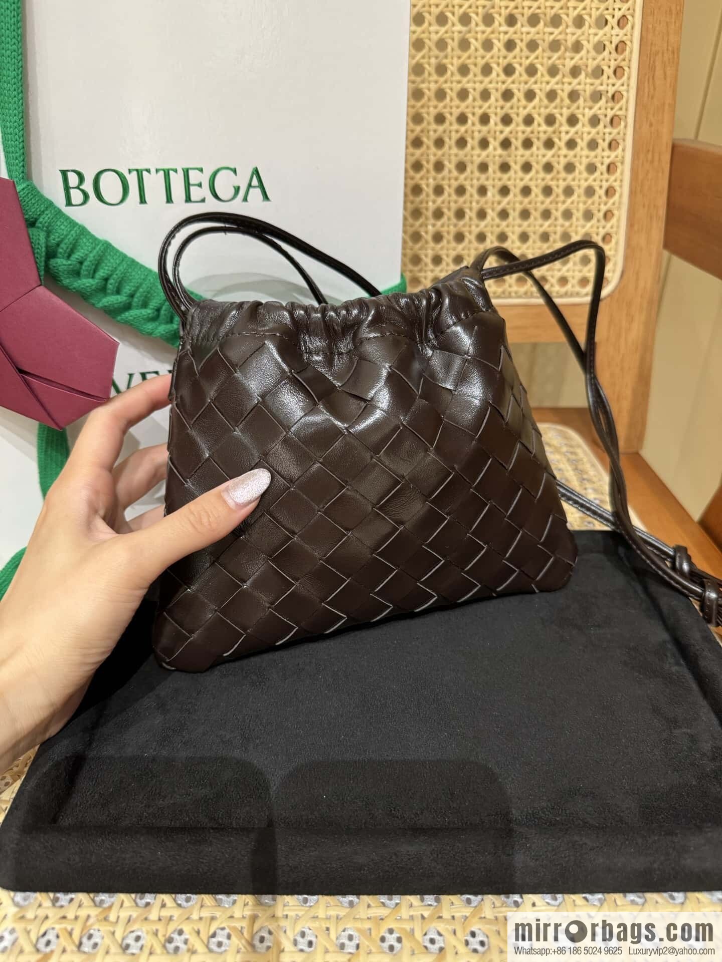 BV Small Dustbag 816987 Chocolate Brown