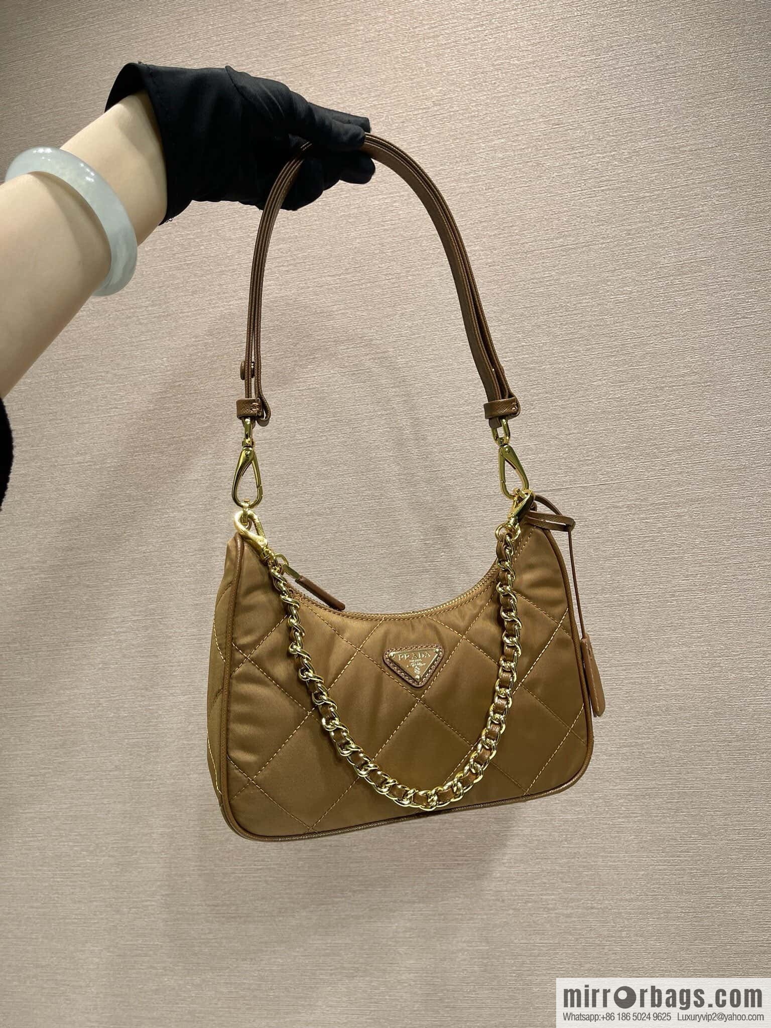 PRADA ๐ Velvet Hobo ๐ 1 BC 204 Hand Carry/Underarm Bag/Crossbody Bag
