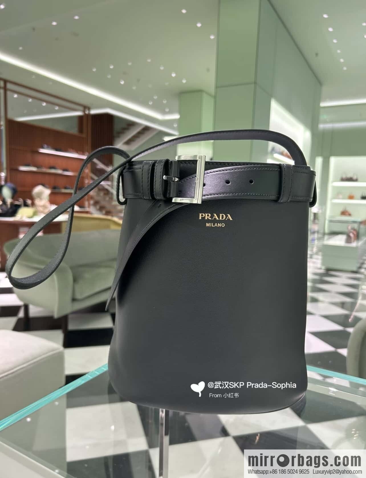 PRADA 🎉 new bucket bag 🎉 1BE085 🎉🎉 black