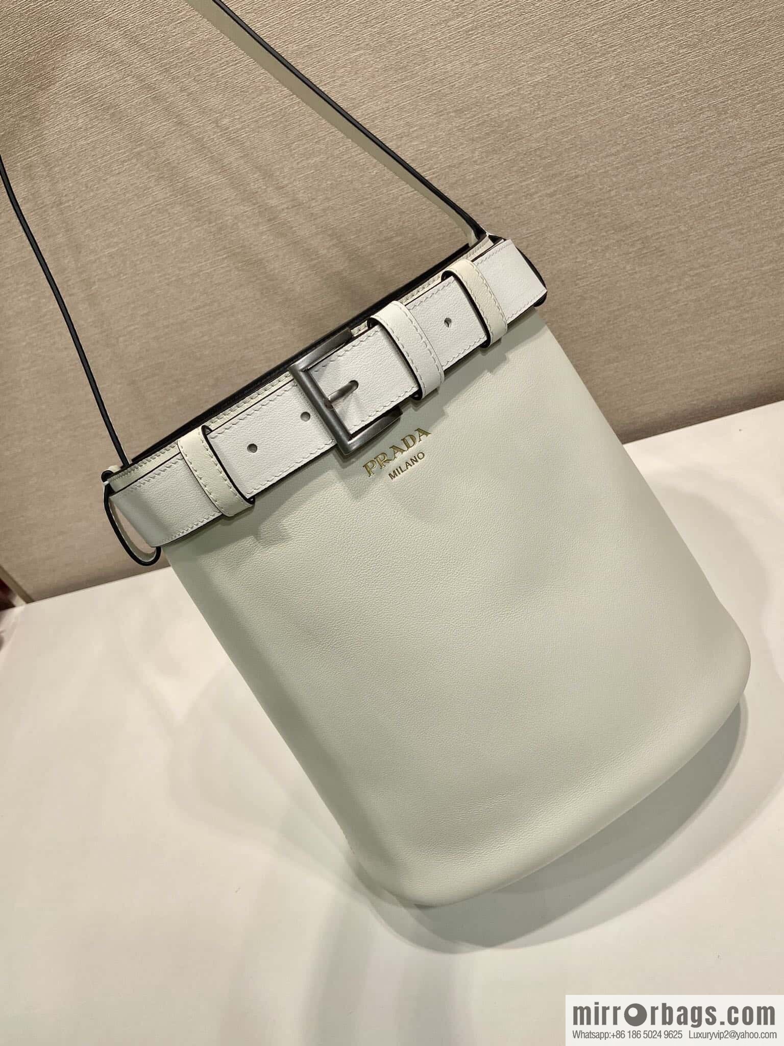 PRADA 🎉 new bucket bag 🎉 1BE085 🎉🎉 white