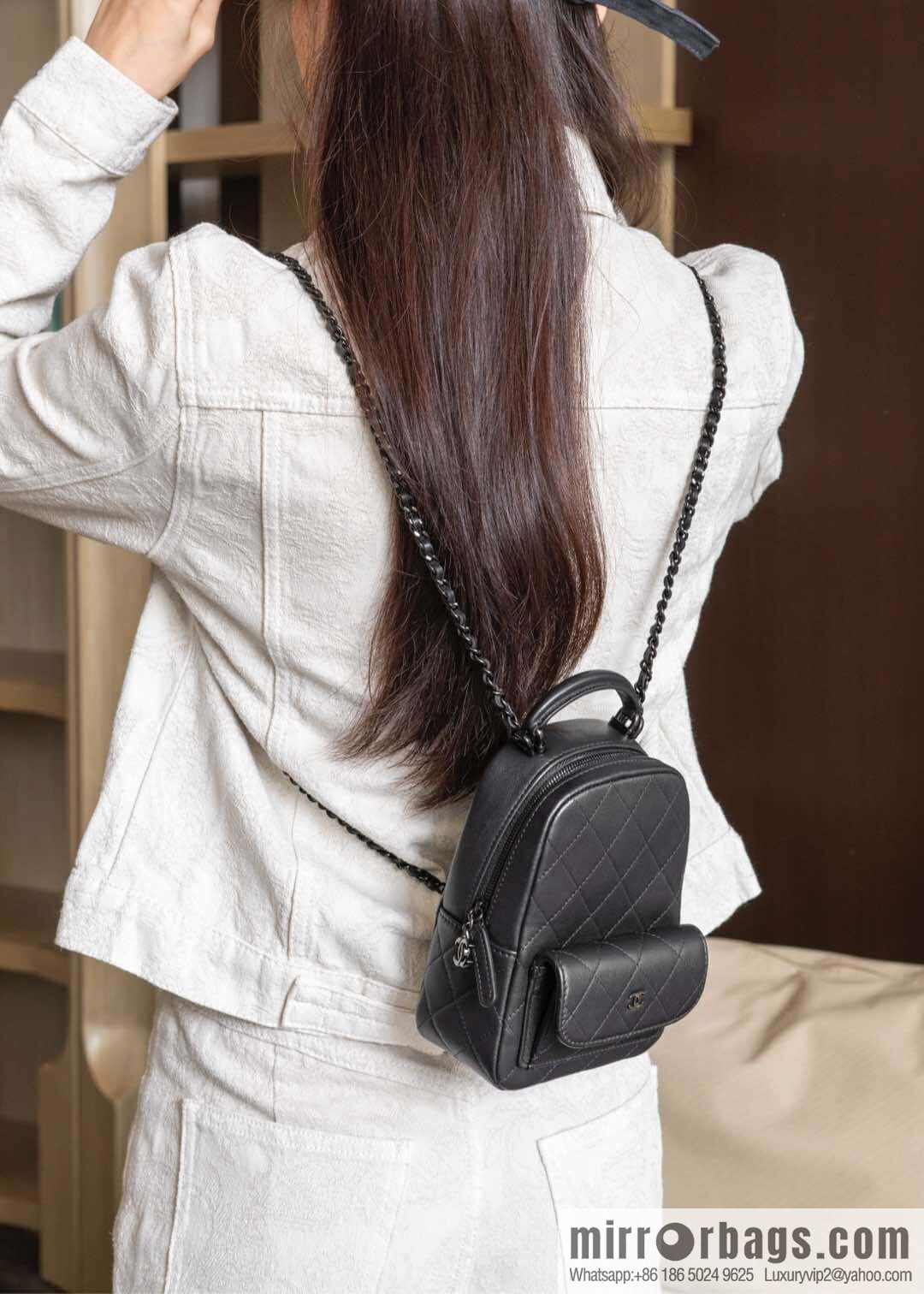 ππ‘ππ§ππ₯ πππ π¬π¨ ππ₯πππ€ π¦π’π§π’ small schoolbag, all black π€ AP3753