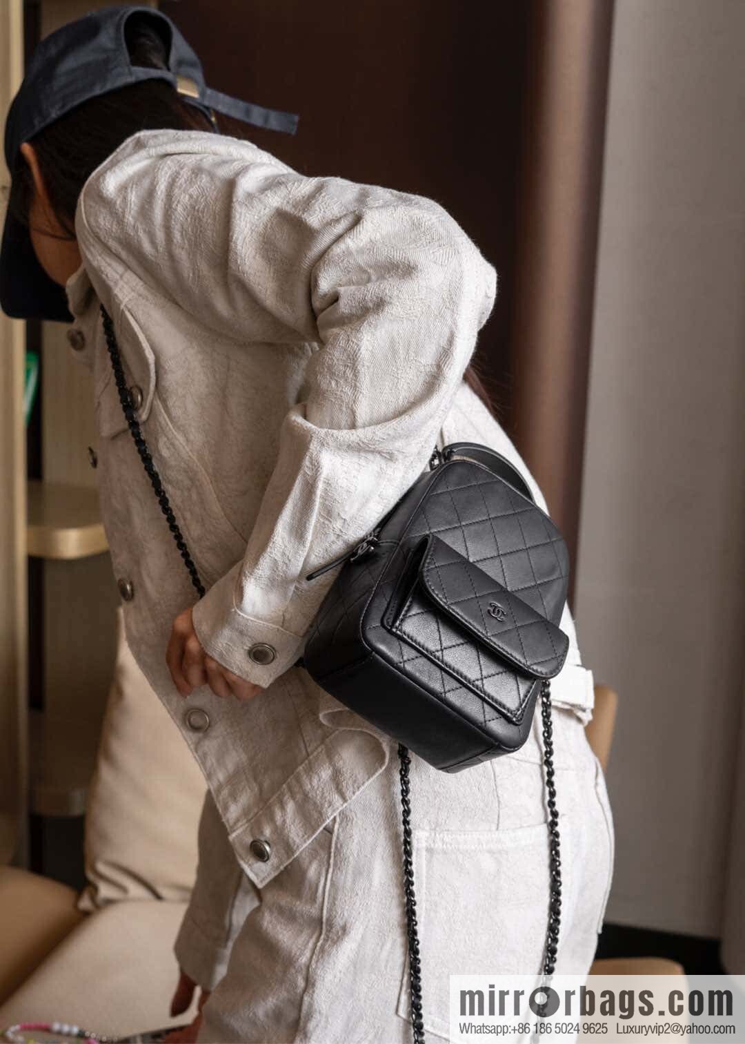 ππ‘ππ§ππ₯ πππ π¬π¨ ππ₯πππ€ π¦π’π§π’ small schoolbag, all black π€ AP3753