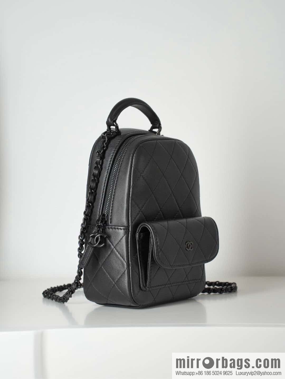 ππ‘ππ§ππ₯ πππ π¬π¨ ππ₯πππ€ π¦π’π§π’ small schoolbag, all black π€ AP3753