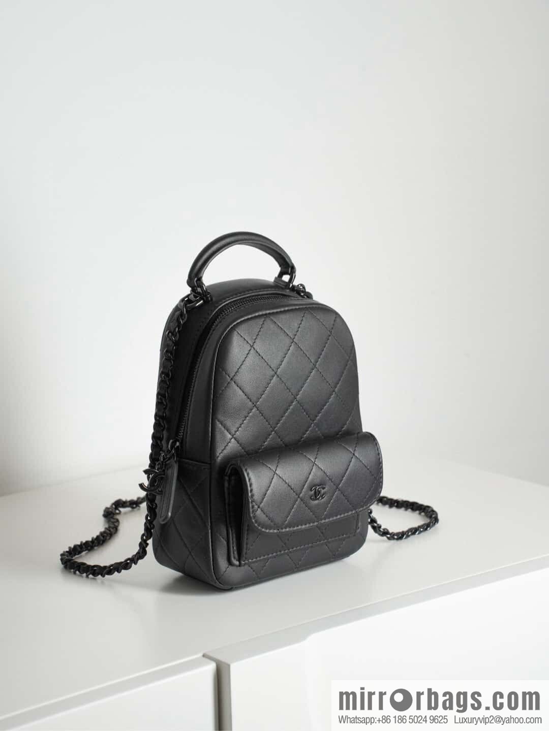 ππ‘ππ§ππ₯ πππ π¬π¨ ππ₯πππ€ π¦π’π§π’ small schoolbag, all black π€ AP3753