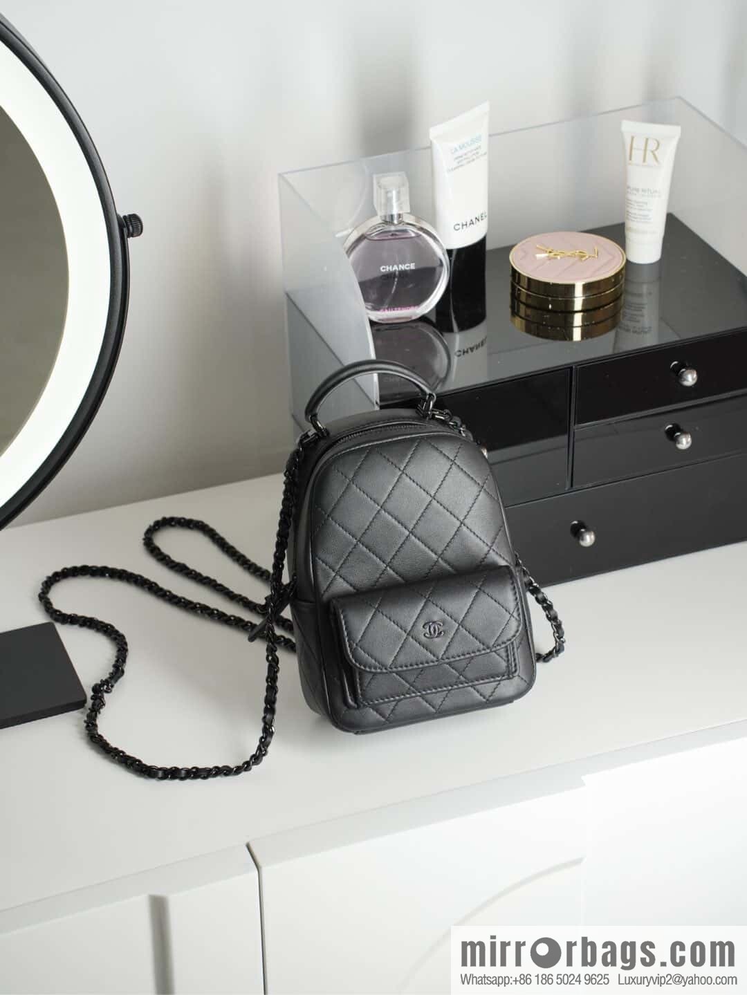 ππ‘ππ§ππ₯ πππ π¬π¨ ππ₯πππ€ π¦π’π§π’ small schoolbag, all black π€ AP3753